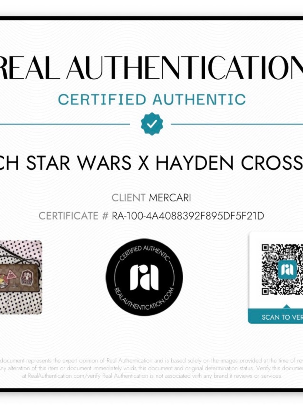 Limited Edition Coach Star Wars x Hayden 😳🥳🥳❌❌ - Picture 10 of 10